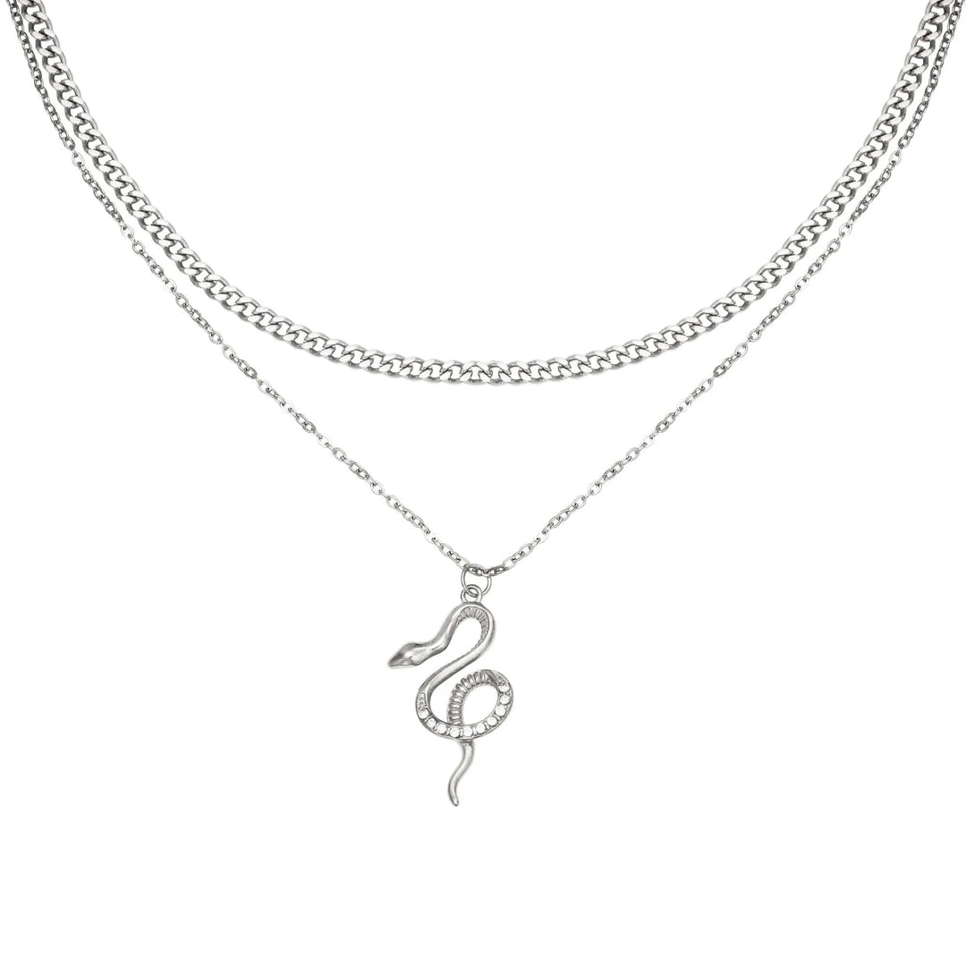 Halskette Schlange silber_2