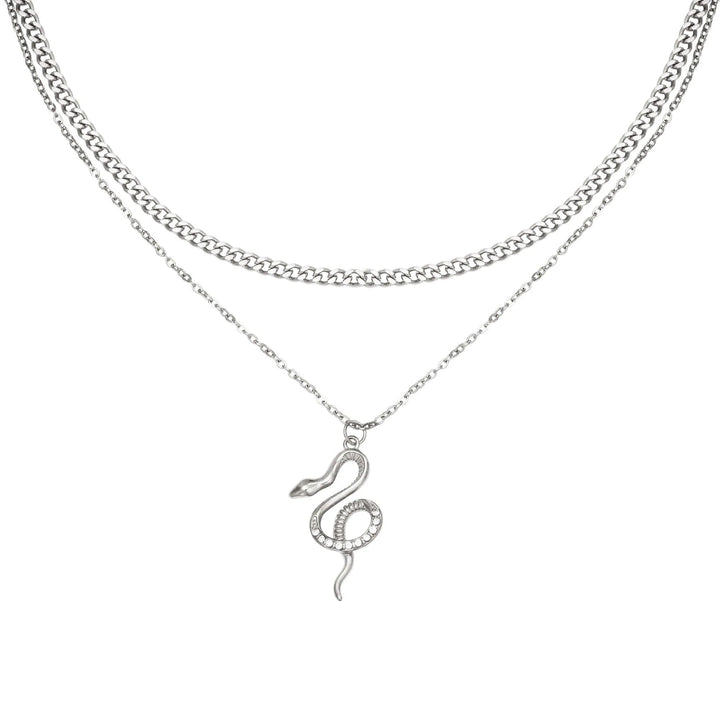 Halskette Schlange silber_2