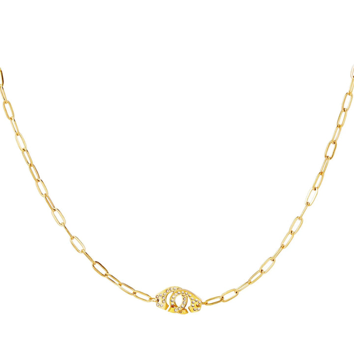 Halskette mit Manschetten-Design – Gold