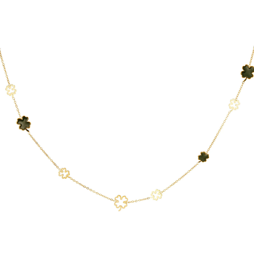 Halskette Kleeblatt Gold_2