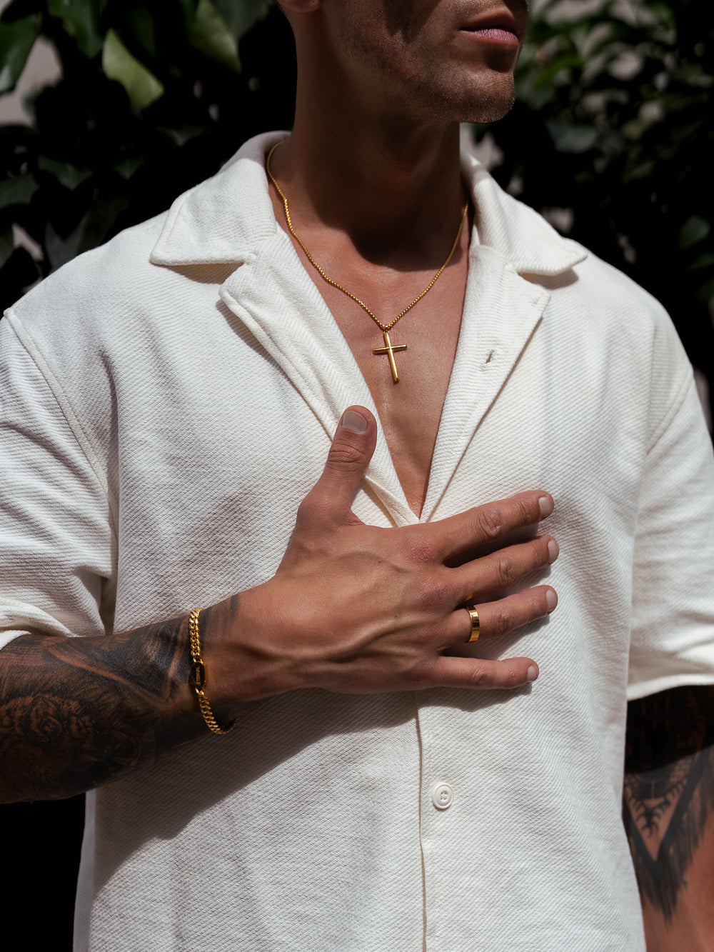 Cuban Link Armband Gold Herren