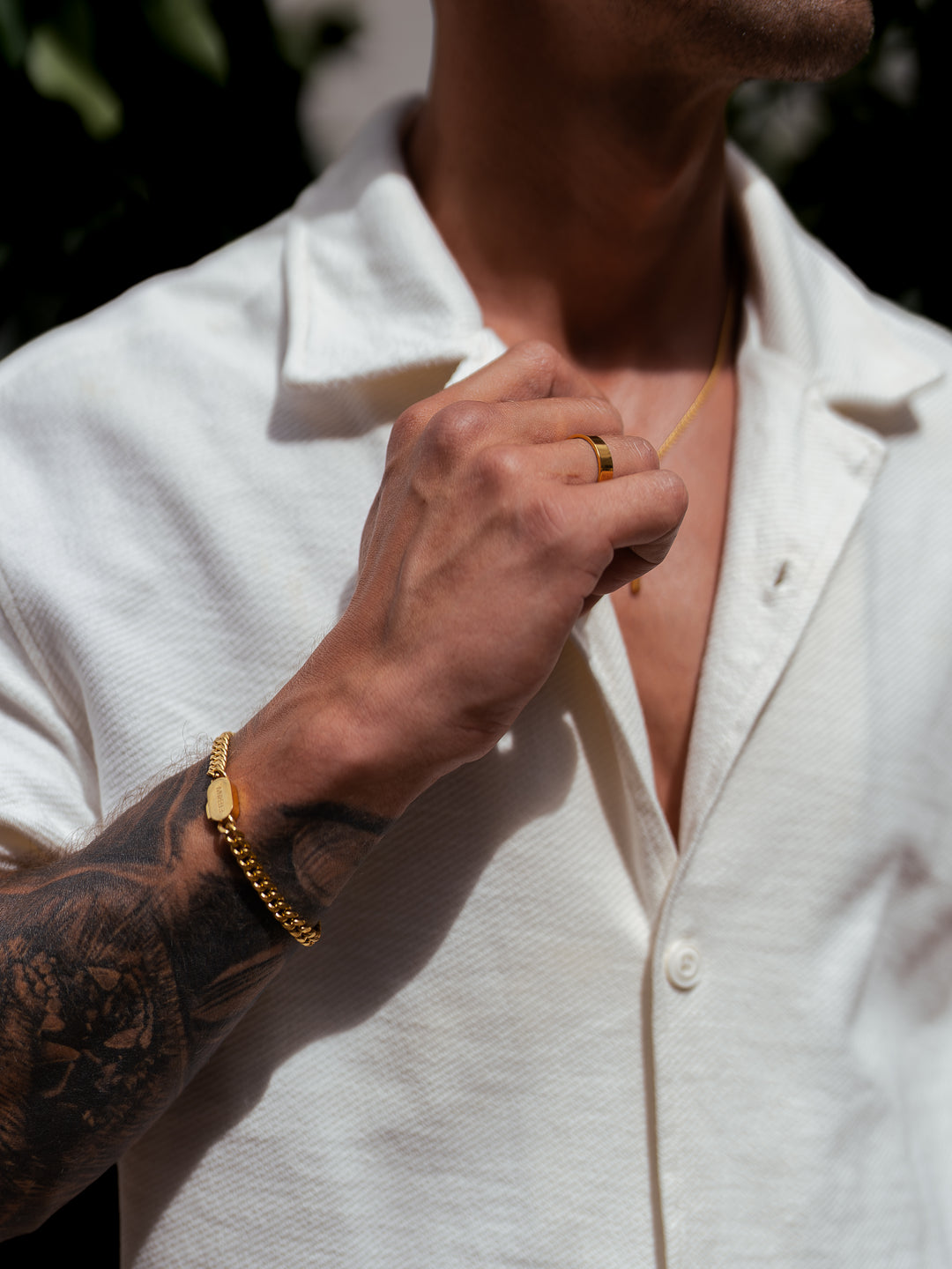 Cuban Link Armband Gold Herren