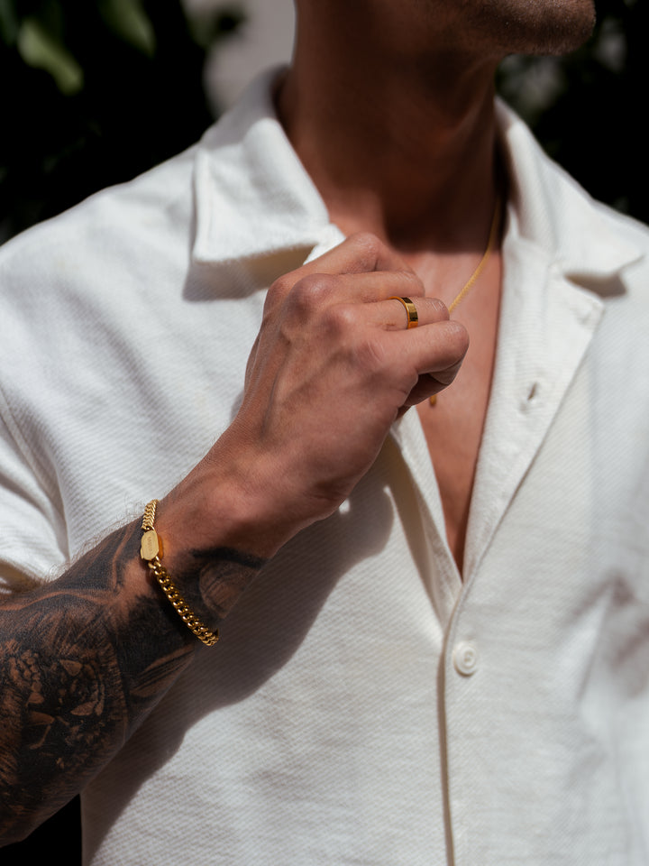 Cuban Link Armband Gold Herren