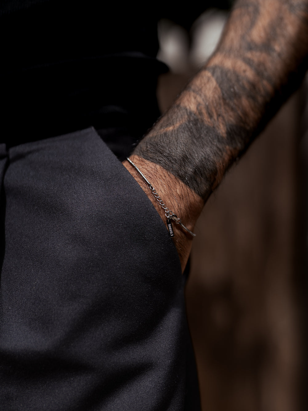 Snake Kettenarmband Silber Herren
