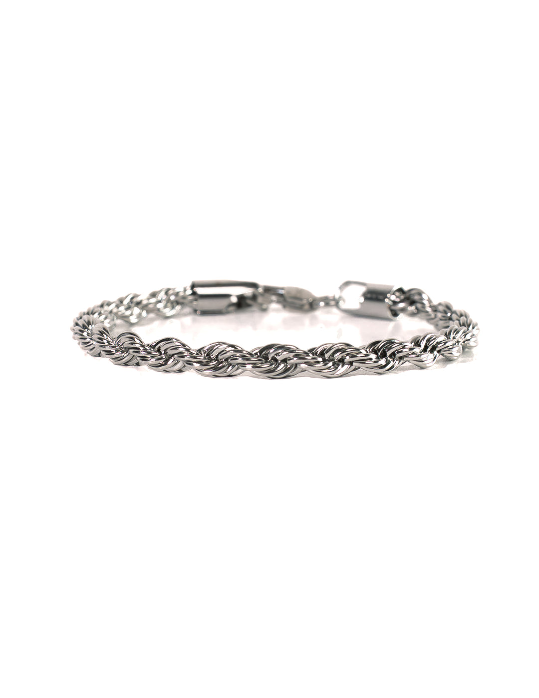 Gedrehtes Seilarmband Silber Herren
