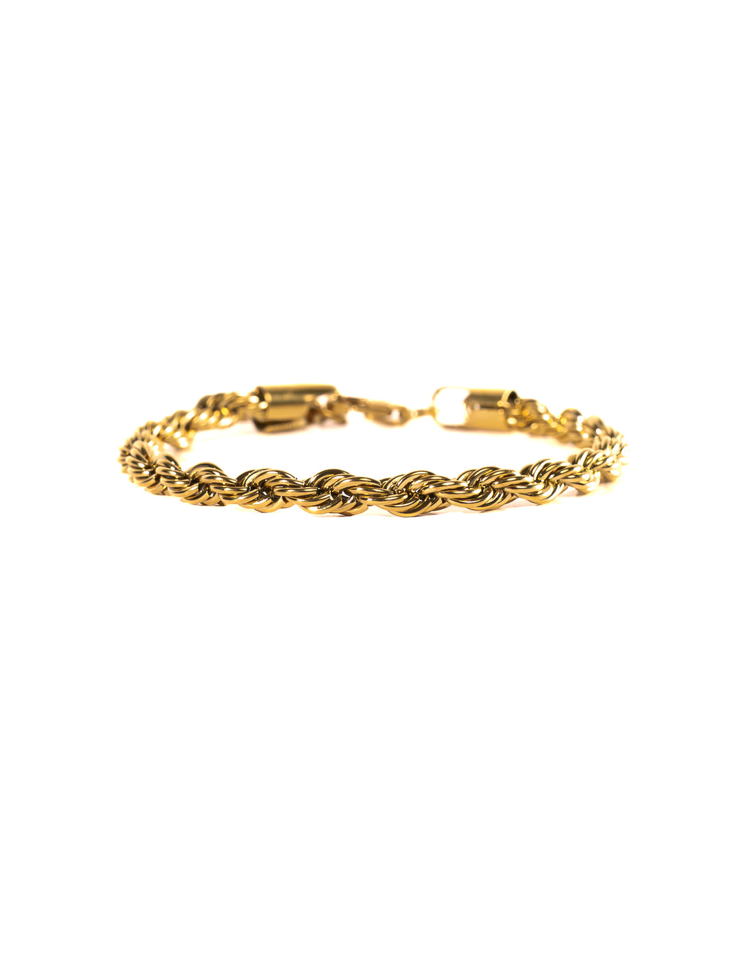 Gedrehtes Seilarmband Gold Herren