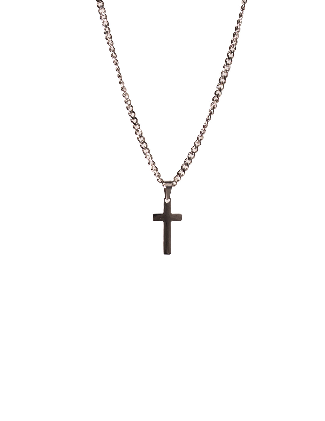 Kreuz Halskette Silber Herren