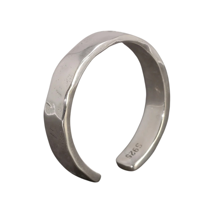 Verstellbarer Silberring Herren