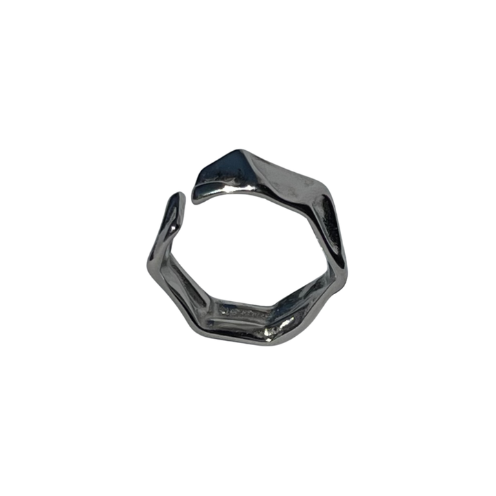 Gehämmerter Ring - Silber