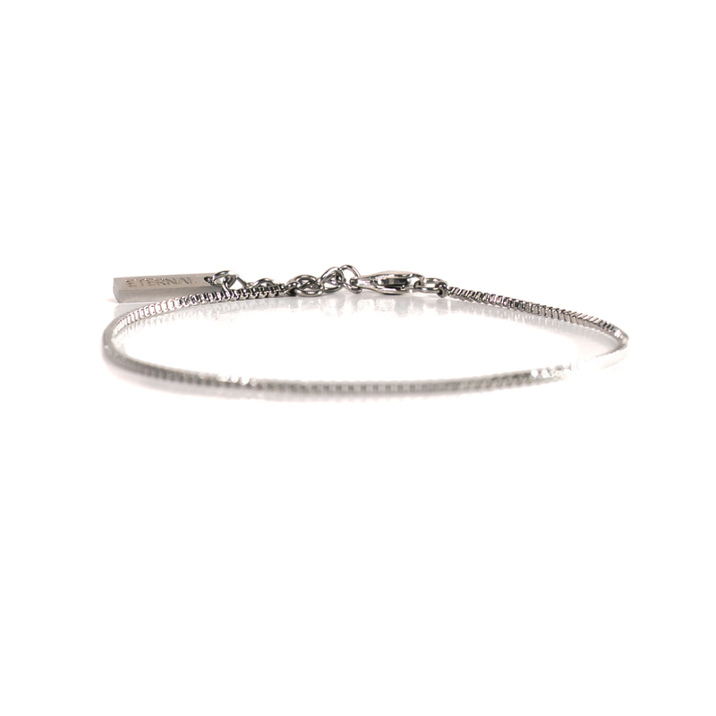 Box Armband herren edelstahl silber