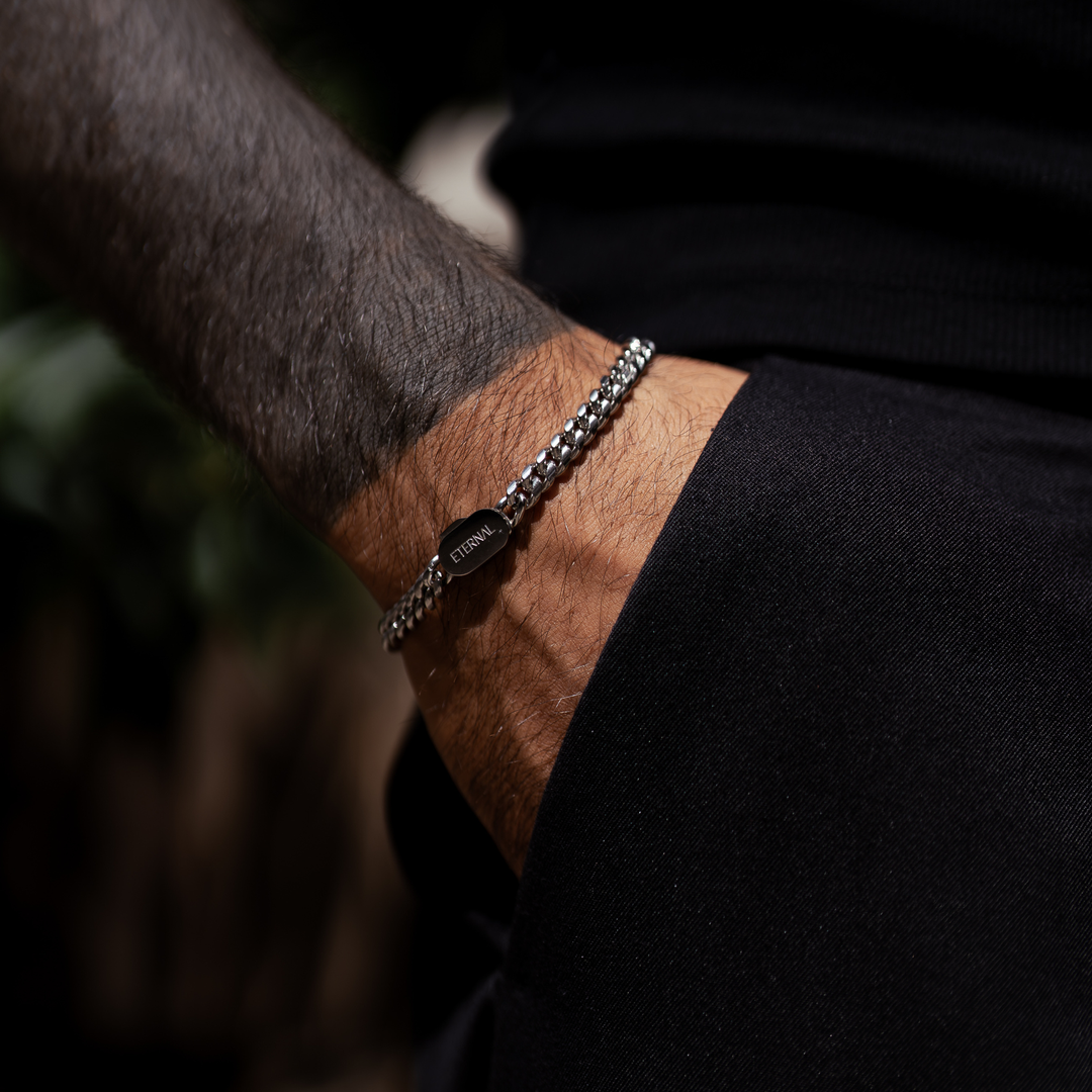 Cuban Link Armband – Silber