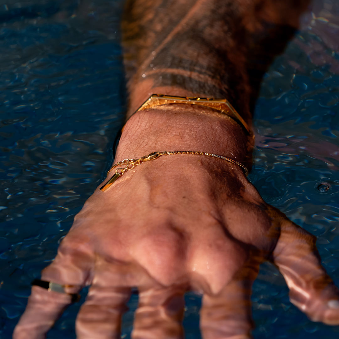 Minimal Siegelarmband – Gold