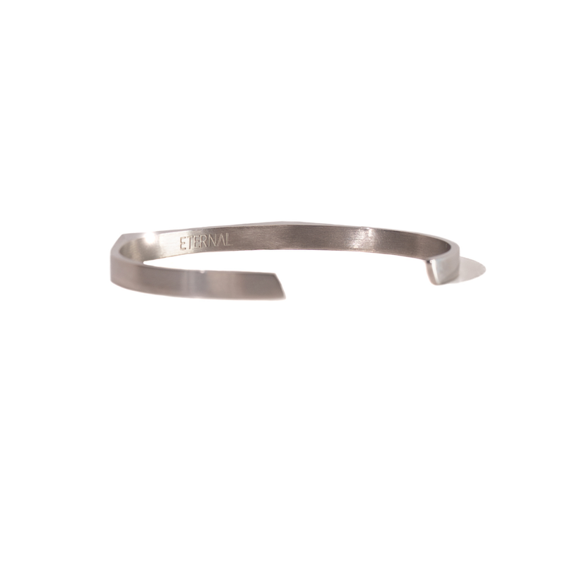 Minimal Siegelarmreif - Silber