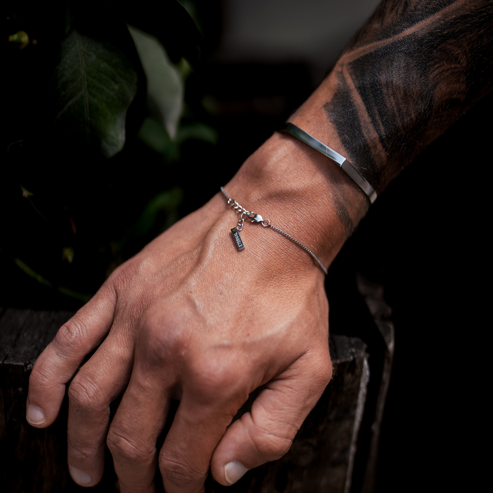 Minimal Siegelarmband - Silber