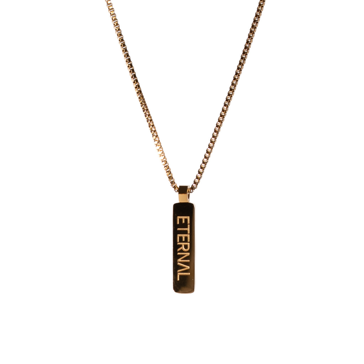 Box Anhänger Halskette - Gold
