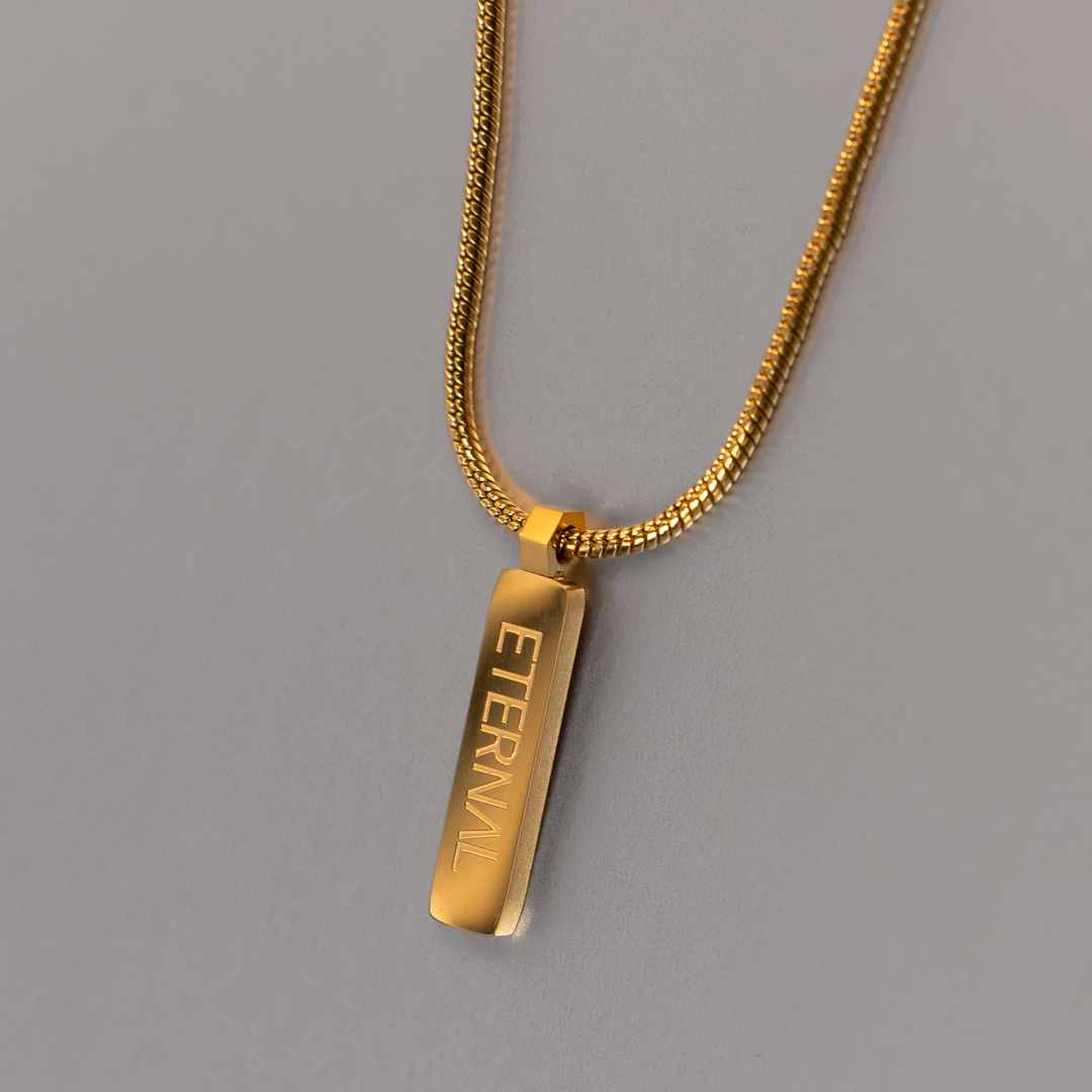 Snake Anhänger Halskette – Gold