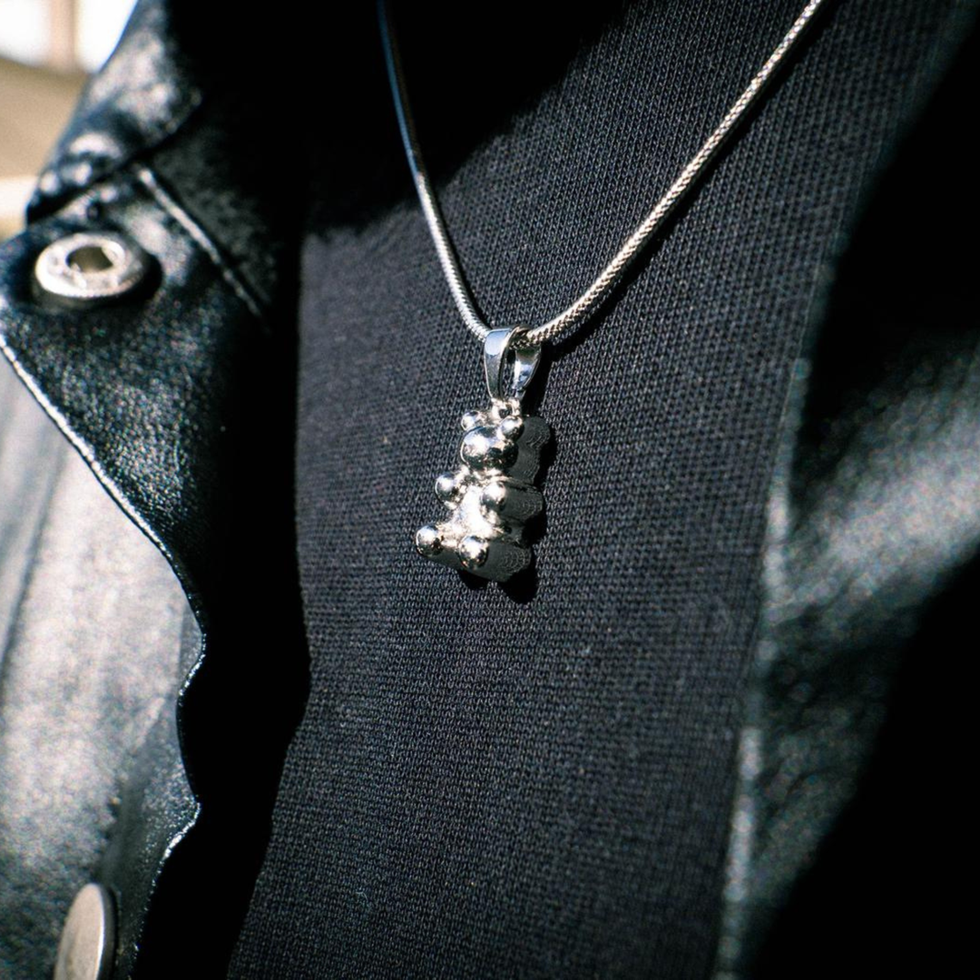 Halskette Bärchen Herren Silber