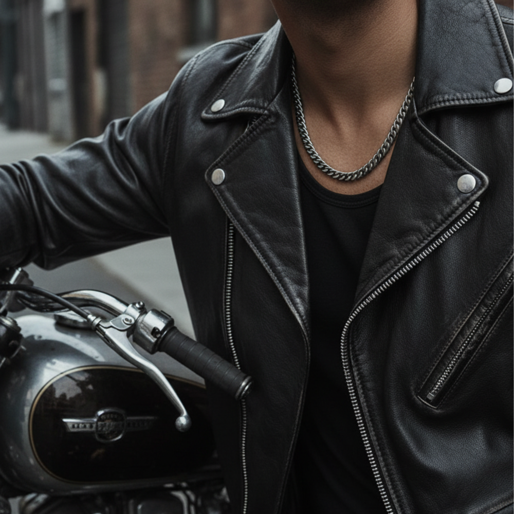 Cuban Halskette herren silber