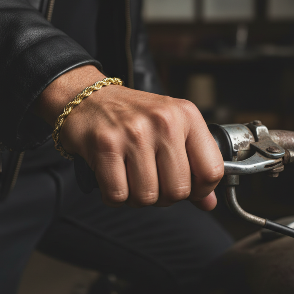 armband gedreht gold herren