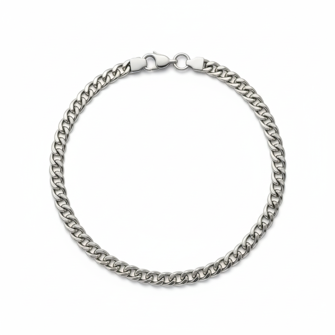 Cuban Halskette herren silber