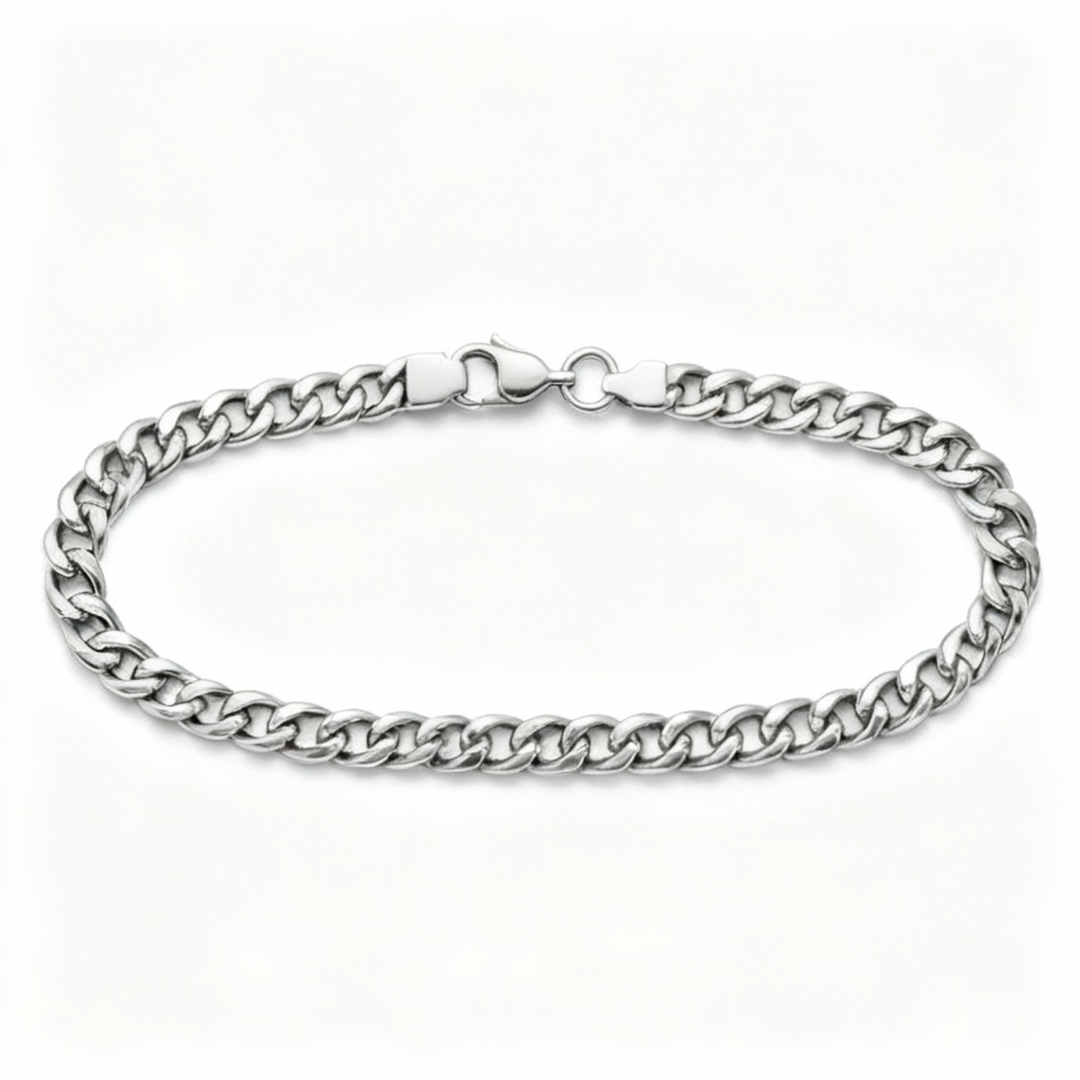 Cuban Armband herren silber