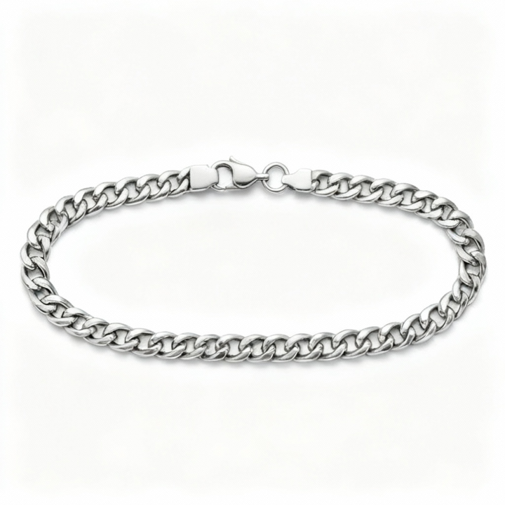 Cuban Armband herren silber