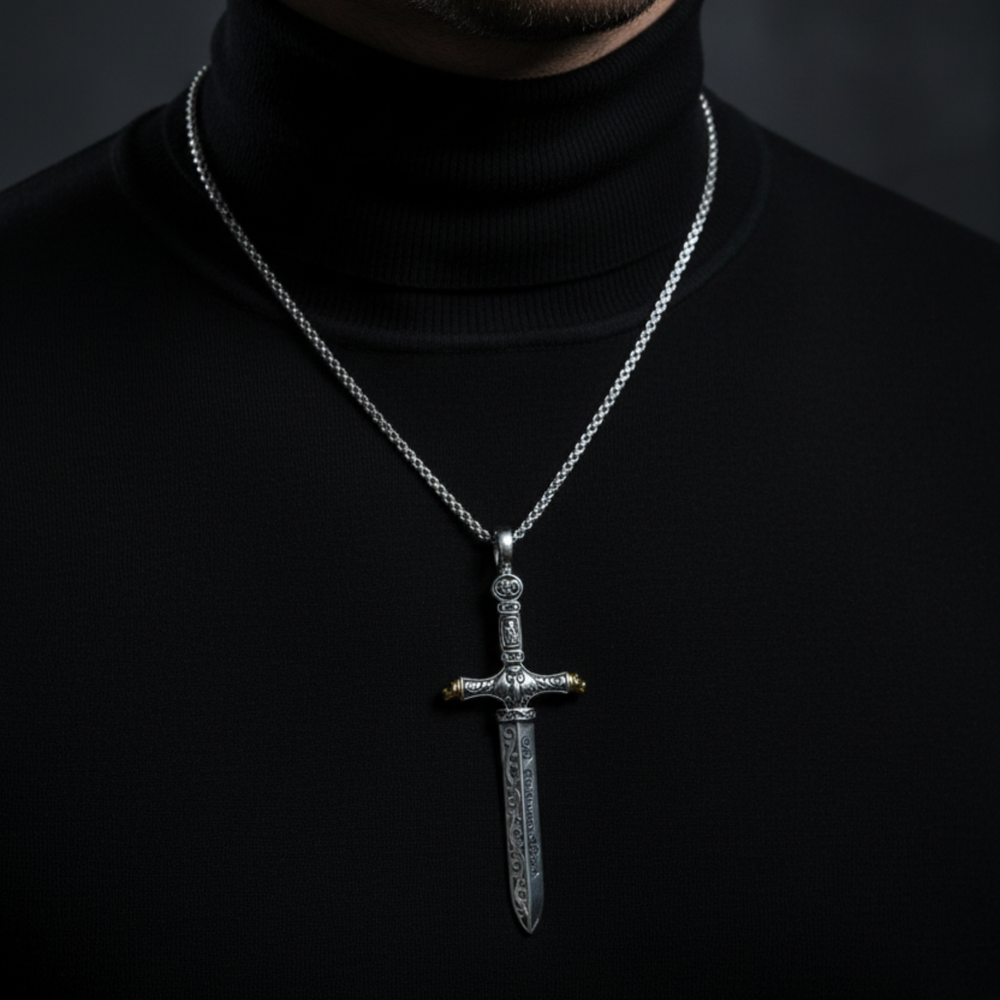 Ritter Halskette Herren 925 Silber