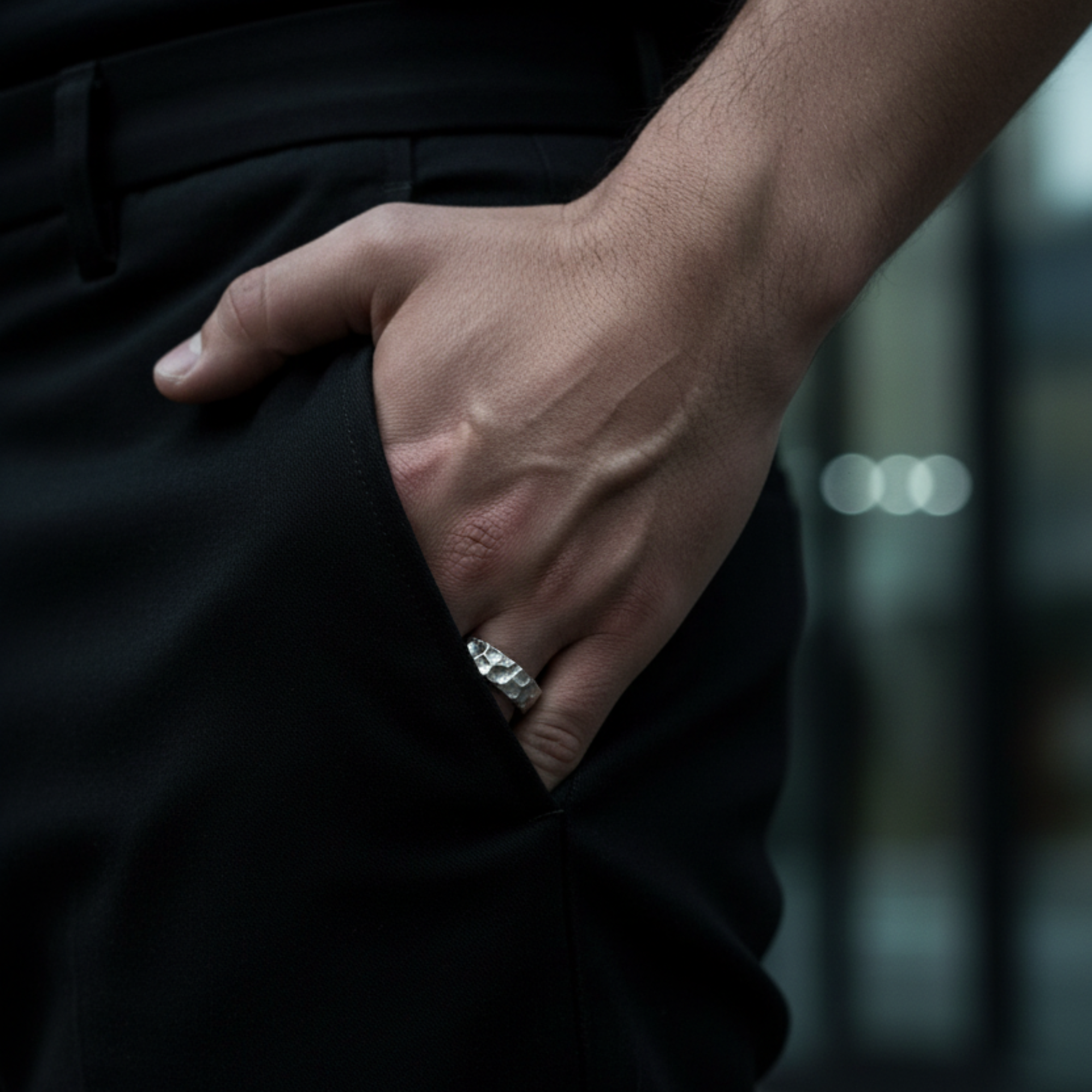 Arc ring 925 silber herren