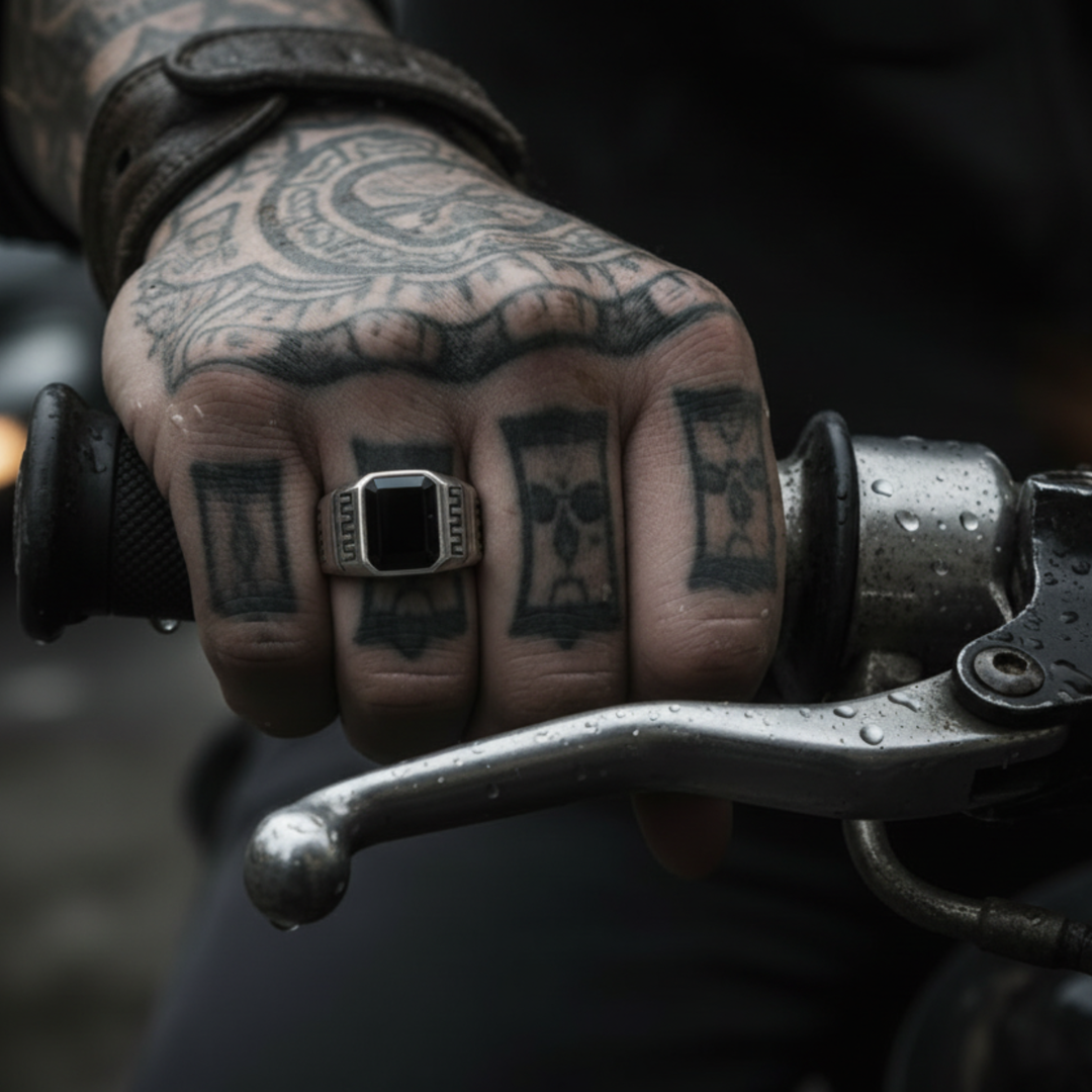 ring herren verstellbar silber