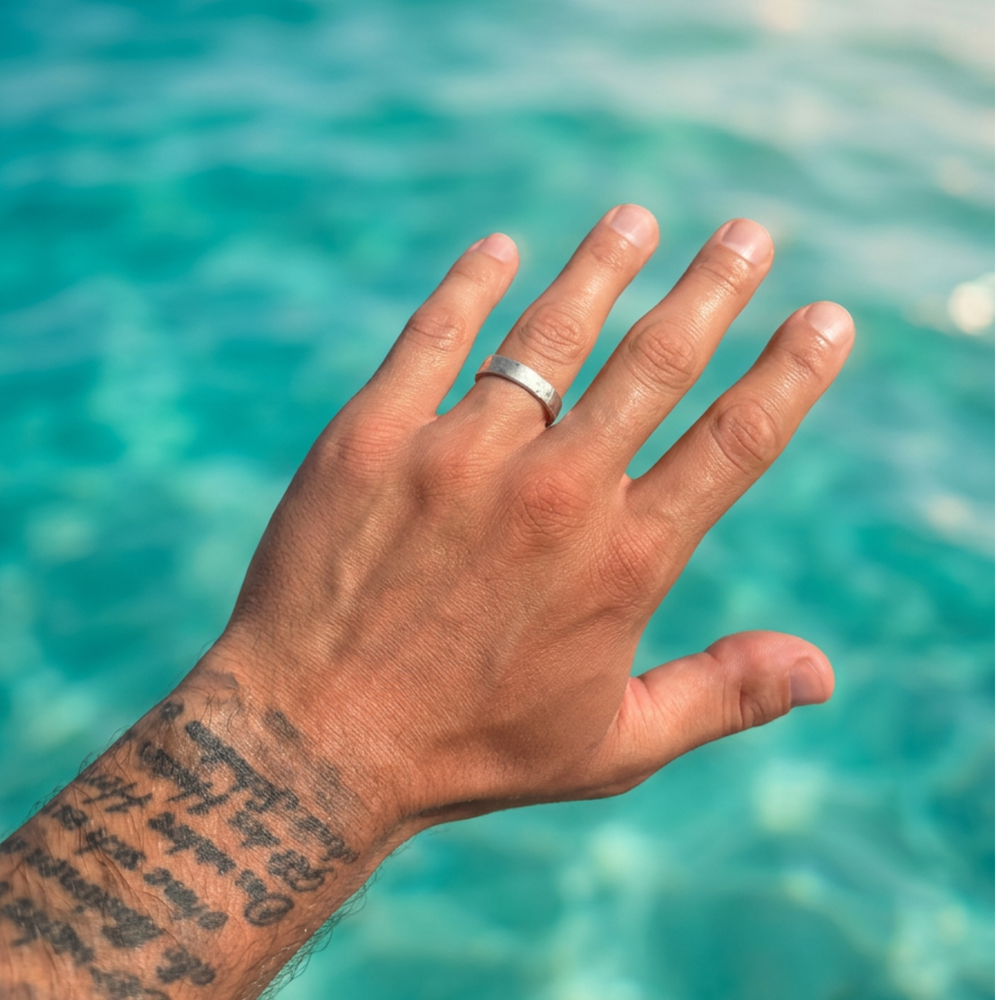 ring herren verstellbar silber