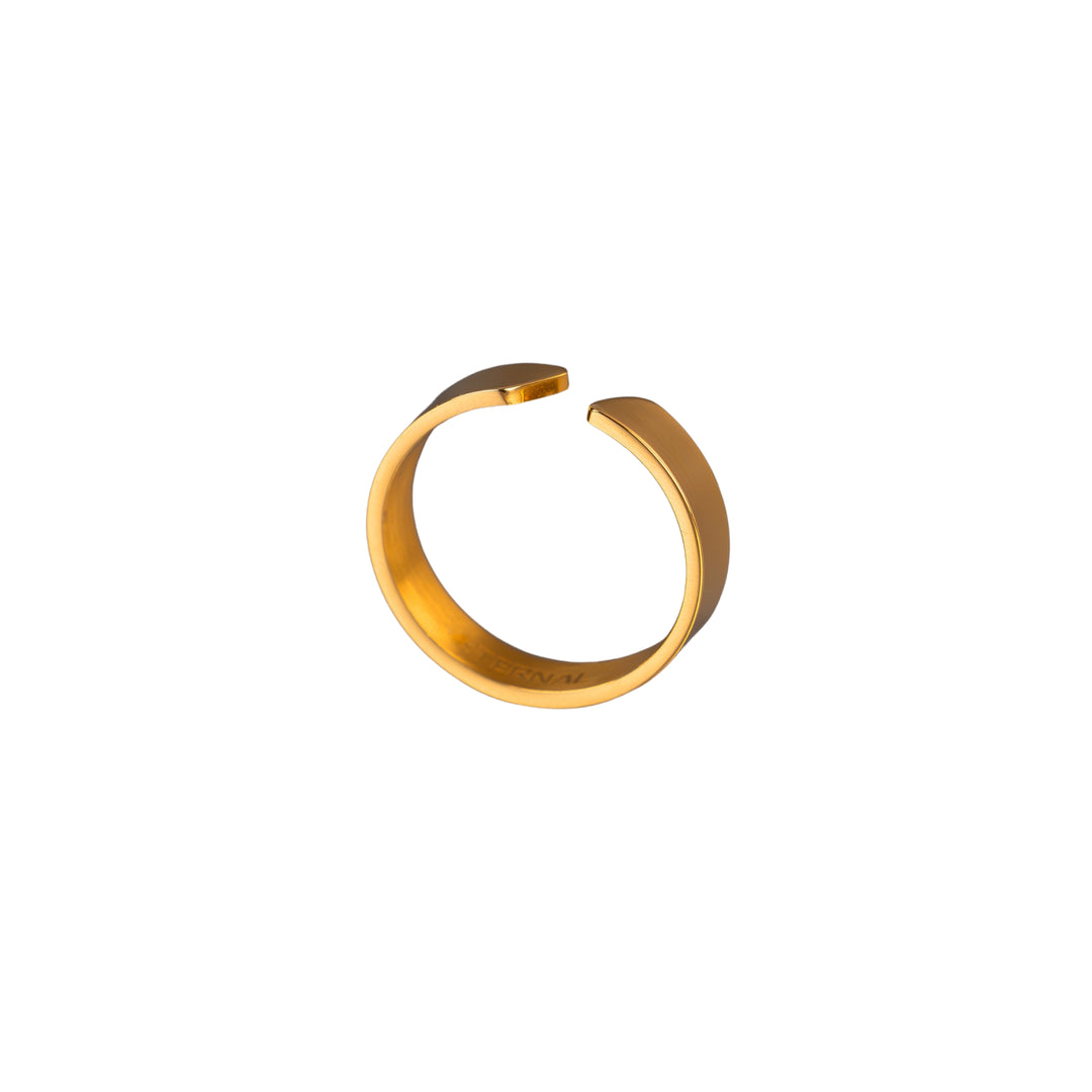 Ring Herren Verstellbar Gold