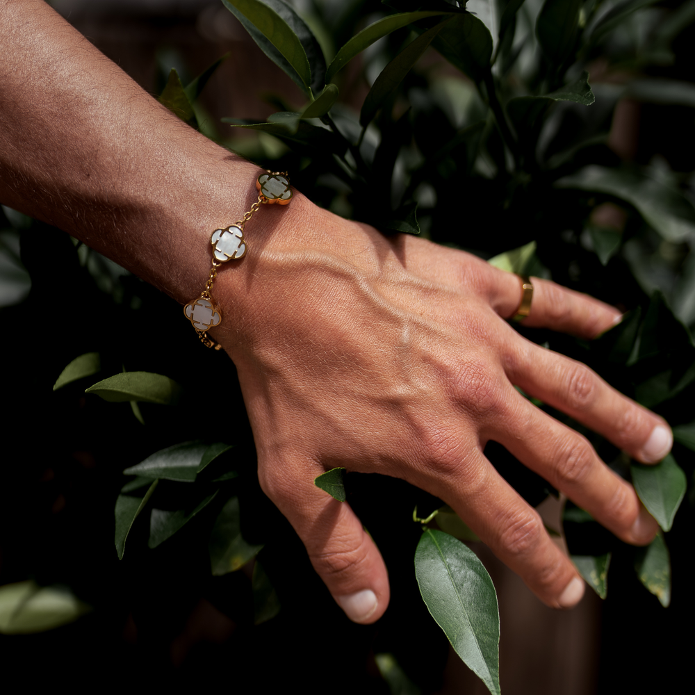 Clover Armband Herren Gold