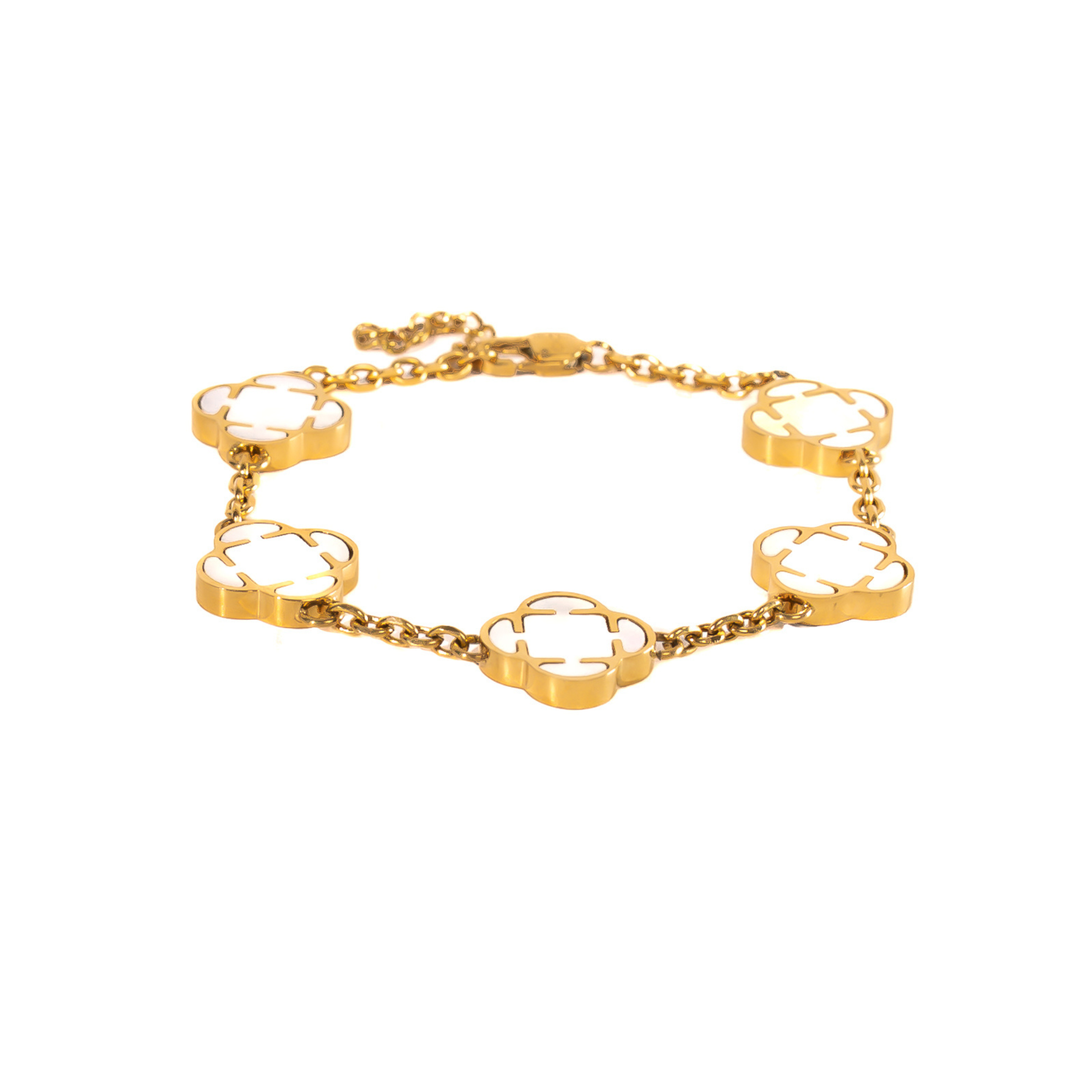Clover Armband Gold Herren