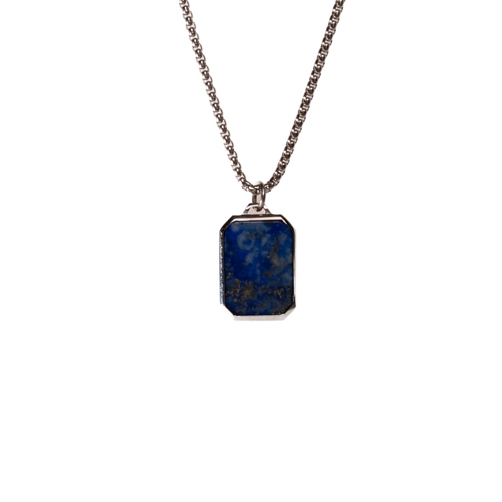 Blaue Lapis Halskette – Silber