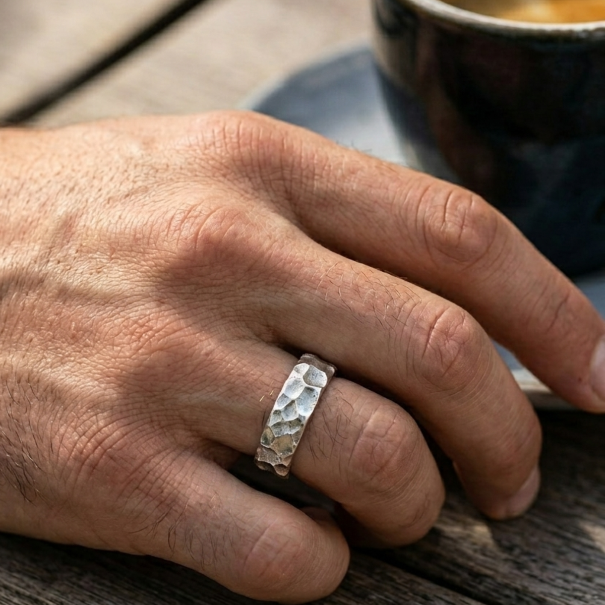 ring herren verstellbar sterlingsilber