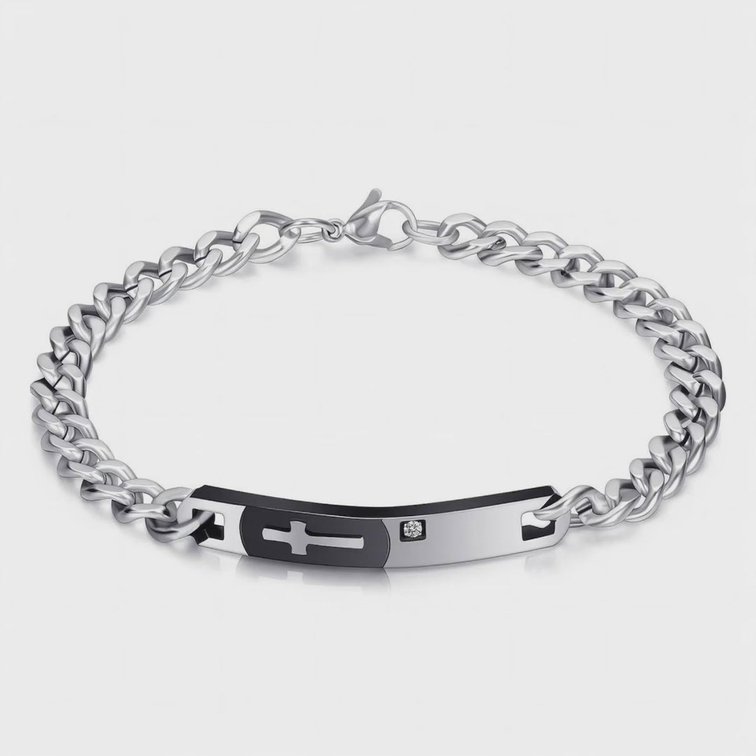 Cross ID Armband aus 316L Edelstahl geschenkidee