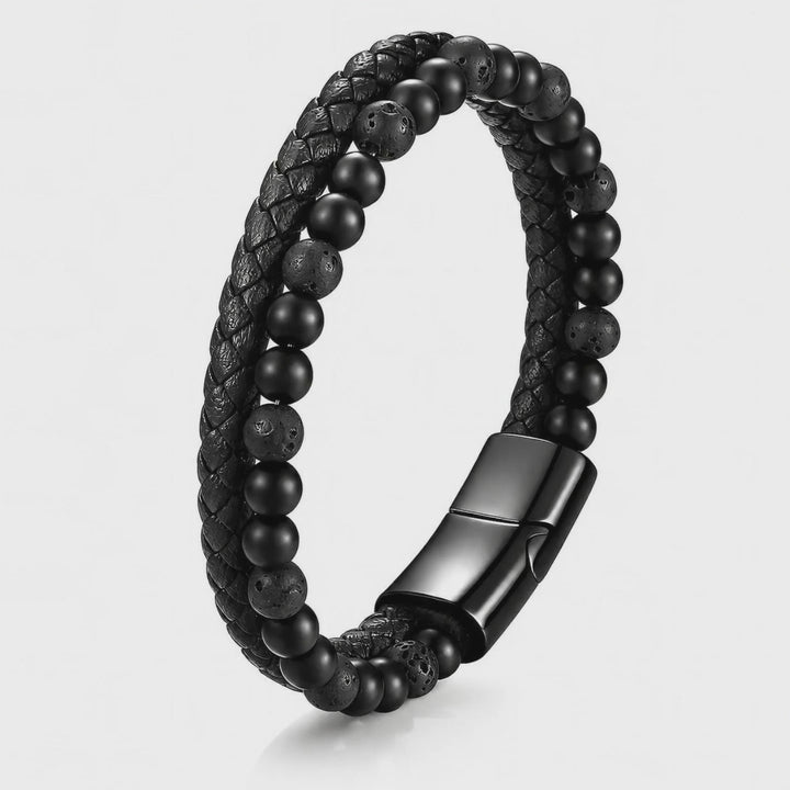 leder armband schwarz herren 