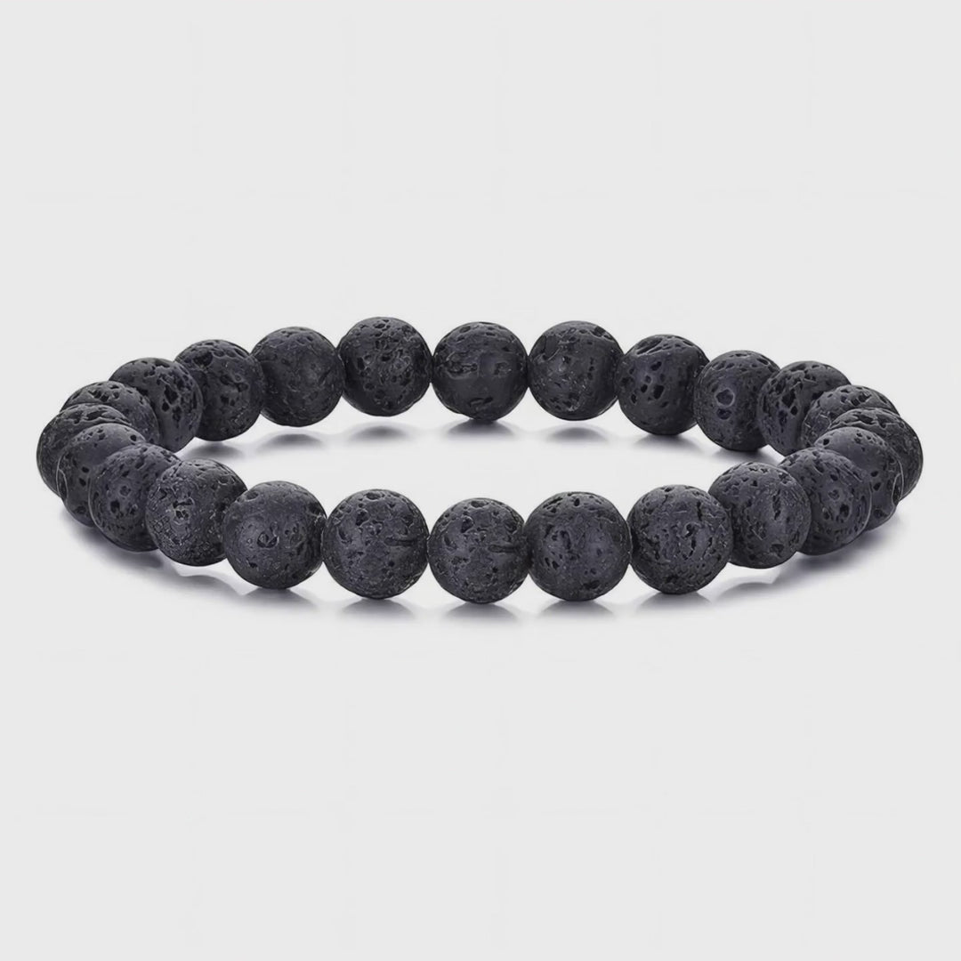 Herren Perlenarmband schwarz besonderes armband