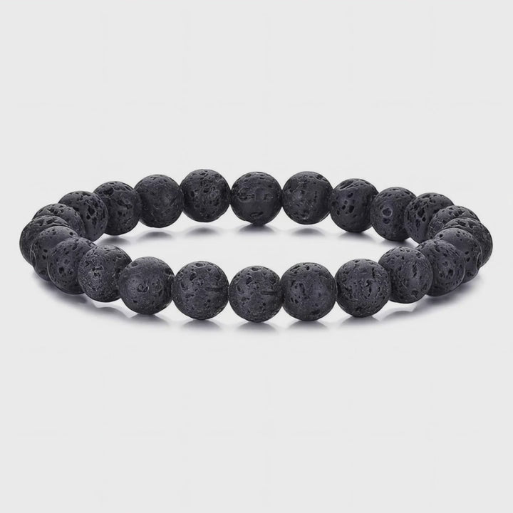 Herren Perlenarmband schwarz besonderes armband